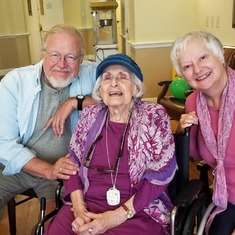 Thelma's 95th Birthday
 Robin Nott, Patricia Zimmer and Thelma!