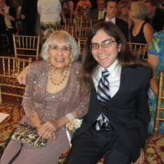 Mom and Chris at Amy and Charlie's wedding, July, 2014