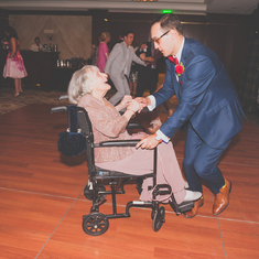 Gram honoring me with a dance - 6/17/17