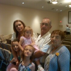 The family at church on Easter Sunday.