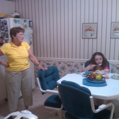 Grandma always making sure her girls were eating