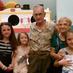 Grandma, Grandpa and their girls