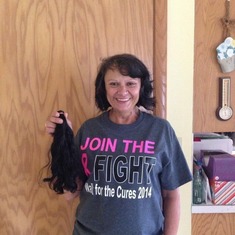 6.9.14 Donated hair one last time for Locks Of Love