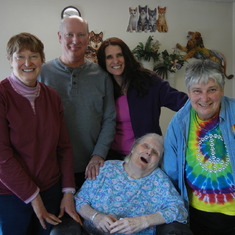 Theresa, Bridget, Cindy, Bruce and Doreen March 2014.