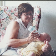 Beautiful moments that mommy stole while she could.  Her time was limited with her grandchild.