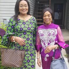 Mum with daughter Chinyere 