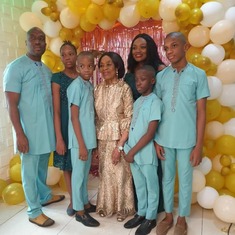 Mum with Chioma’s family 