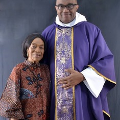 Mum with son Dr. Nduka