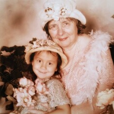 Theresa with granddaughter Kaela, 2007
