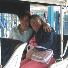 Theresa with daughter Annette on a cruise to the Bahamas, 2008
