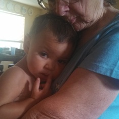 Theresa with granddaughter Jasmine, 
April 2014