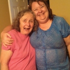 Theresa with daughter Cindi, March 2013