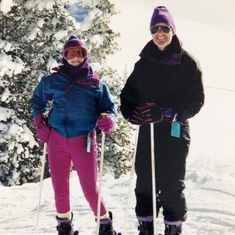 Theresa and Jim skiing in Utah
