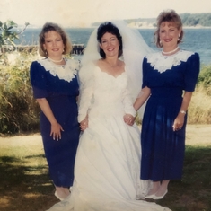 Theresa's daughters at Kim's wedding (Dawn, Kim and Tanya)