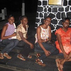 My Nurses Yvette & Sedon; Manager Wakuna; n Accountant Arrah; hangx out in Opec City
