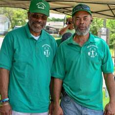 President, Mr. Therman Nash and Vice-President, Mr. Bruce Lavender. photo: Sherry Williams