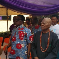 My uncle Chike with Igwe Orizu