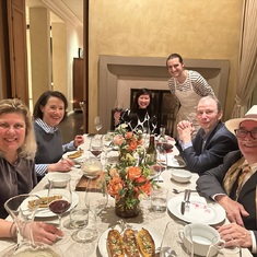 What a dinner! Kathy, Thierry, Pascal, Francoise Feb 2023