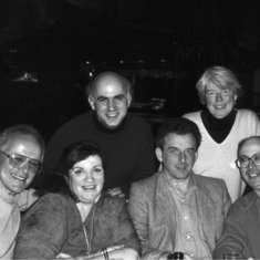 IAAP members in San Francisco 1996. L to R. Tom, Clarissa Pinkola Estes, Renos Papadopoulos, Eli Weisstub, Jean Kirsch, Andrew Samuels.