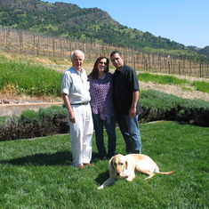 Our favorite winery, Shafer Vineyard in Napa Valley, July 2005.