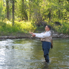 Gone fishing... Ketchum, Idaho.  July 2006