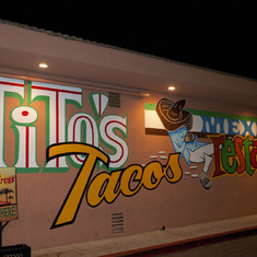 One of Tom's favorite places to eat - Tito's Tacos