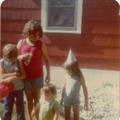 July 1975 - Donald's 8th Birthday
Don, Sam, Tommy and Tara