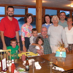 The Family Celebrating Mom and Dad's 50th Wedding Anniversary