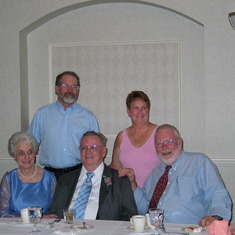 Jean, Larry, Tom, Rob and Jody at Larry and Jean's Wedding
