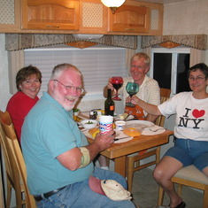 Pat , Art, Nec and Tom on camping weekend