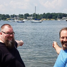 Tom's New England Memorial: Jed, Mike and BOATS