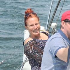 Tom's New England Memorial: Kerri happy sailing