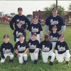 Eric with Josh with his baseball team
