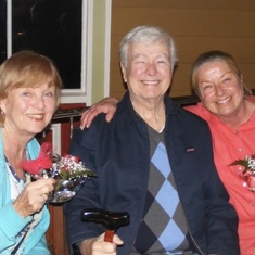 Dad with his sisters. He loved them so much. 