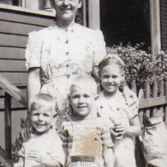 Lucy with her children Tommy, Eddie, & Lucille
