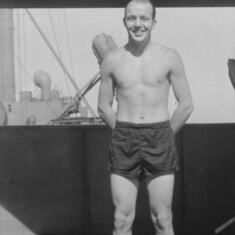 Rugged Tom Aboard Swarthmore Victory 1944-45