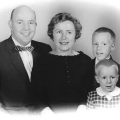 1959 - Tom, Audrey, Charlie & Bill