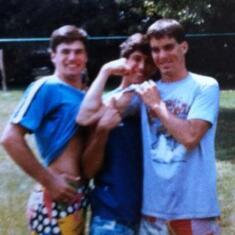 Pete, Tom, and Dan (L to R) in our Jams circa 1983