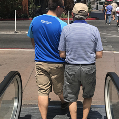Walking around Vegas in summer 2018. Giggling about a dumb tax joke. Special times. 