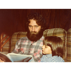 1979 christmas reading to Amy