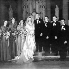 The wedding party, October 20, 1951