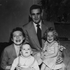 Rena, Tom, Mark and Peggy, October 1954