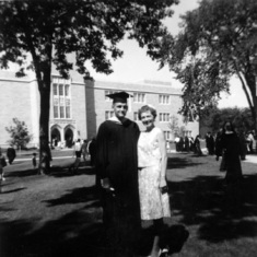 New MA graduate with Rena, June 1964,