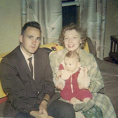 Tom and Rena with Patty Rose, September 1964