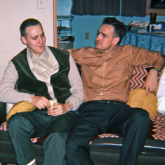 Tom with brother Mike, November 1964