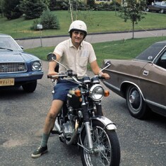 August 1974 (When Tom first bought this motorcycle, he hid it from Rena)