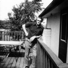 Tom on porch, summer 1975