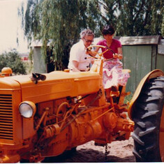 Tom let Kyoko ride his tractor (1979)