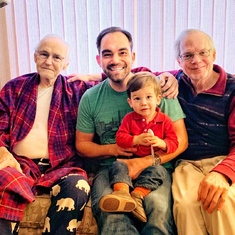 Four Generations (Son Mark, Grandson Tom, Great-Grandson Gideon)