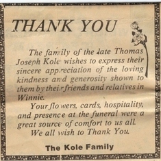 Tommy.J.Kole.funeral.thank.you.ad.mcb.1982